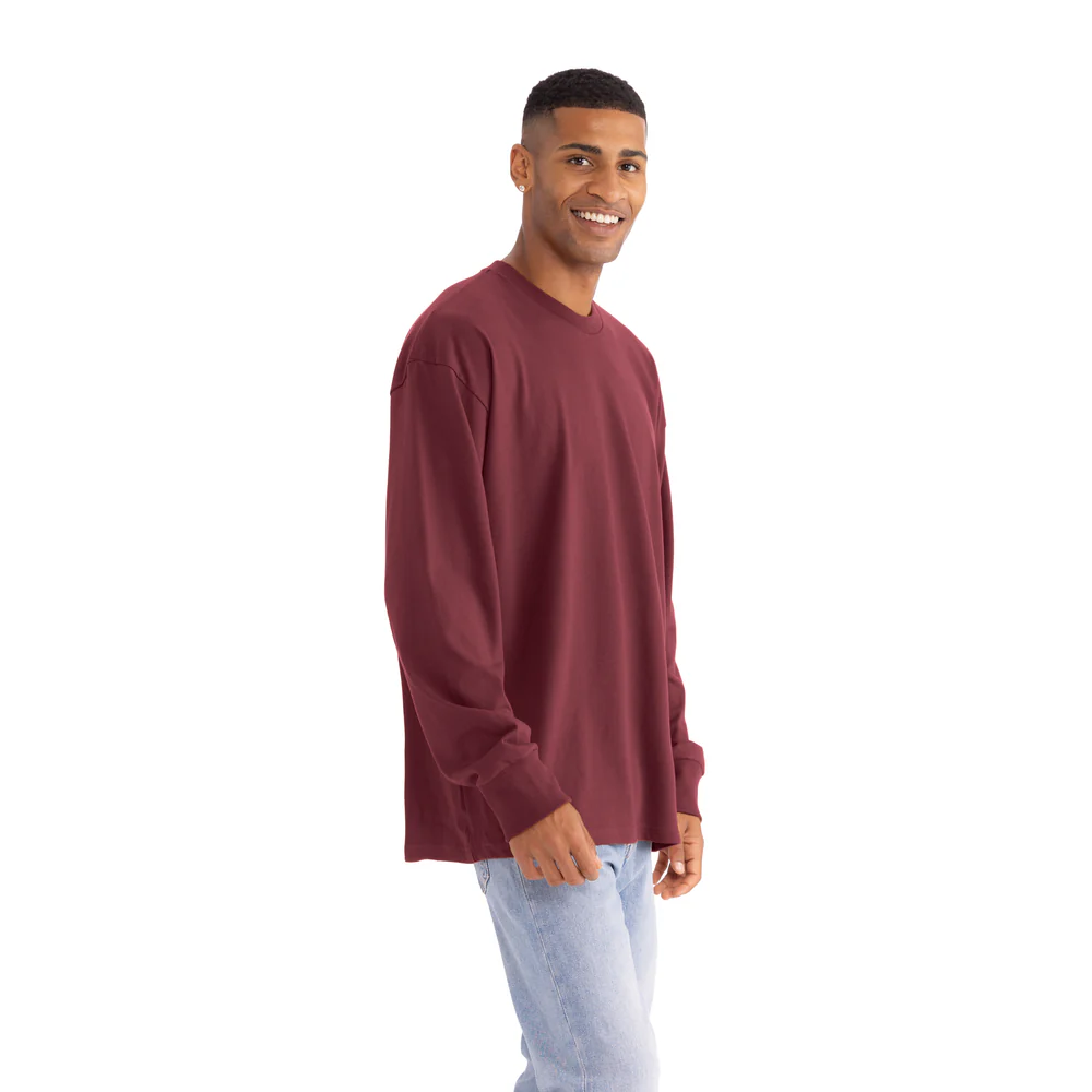 Heavyweight Cotton Long Sleeve T-Shirt - Image 3