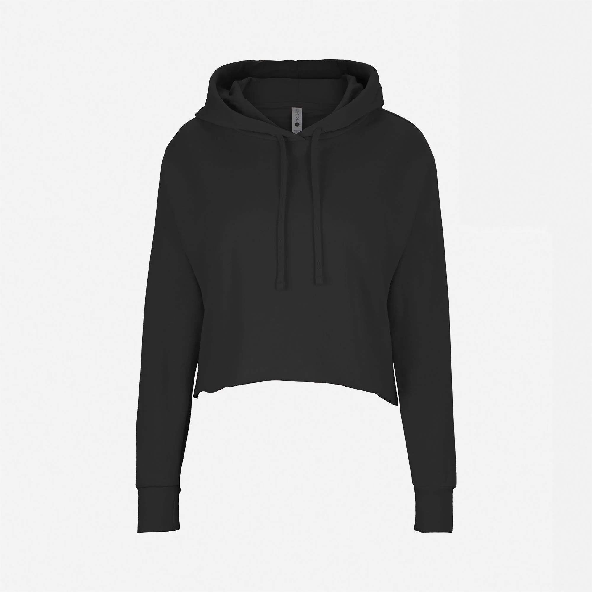 Women's Laguna Sueded Raw Edge Crop Hoodie - Image 3
