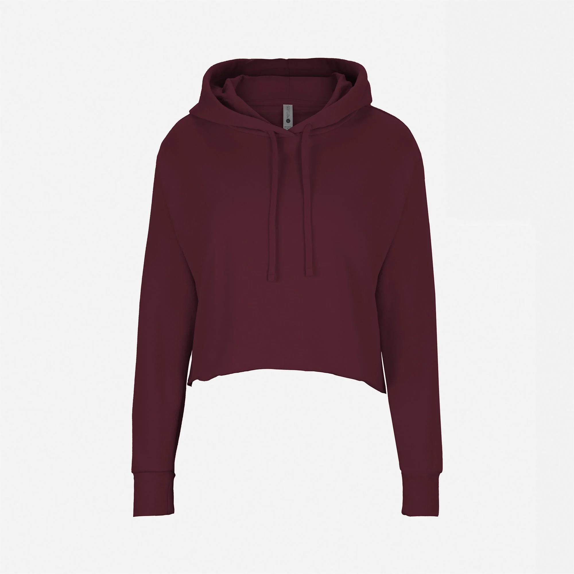 Women's Laguna Sueded Raw Edge Crop Hoodie - Image 3