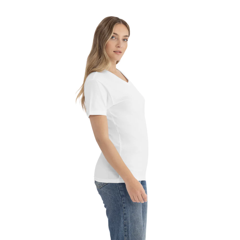 Cotton V-Neck T-Shirt - Image 8