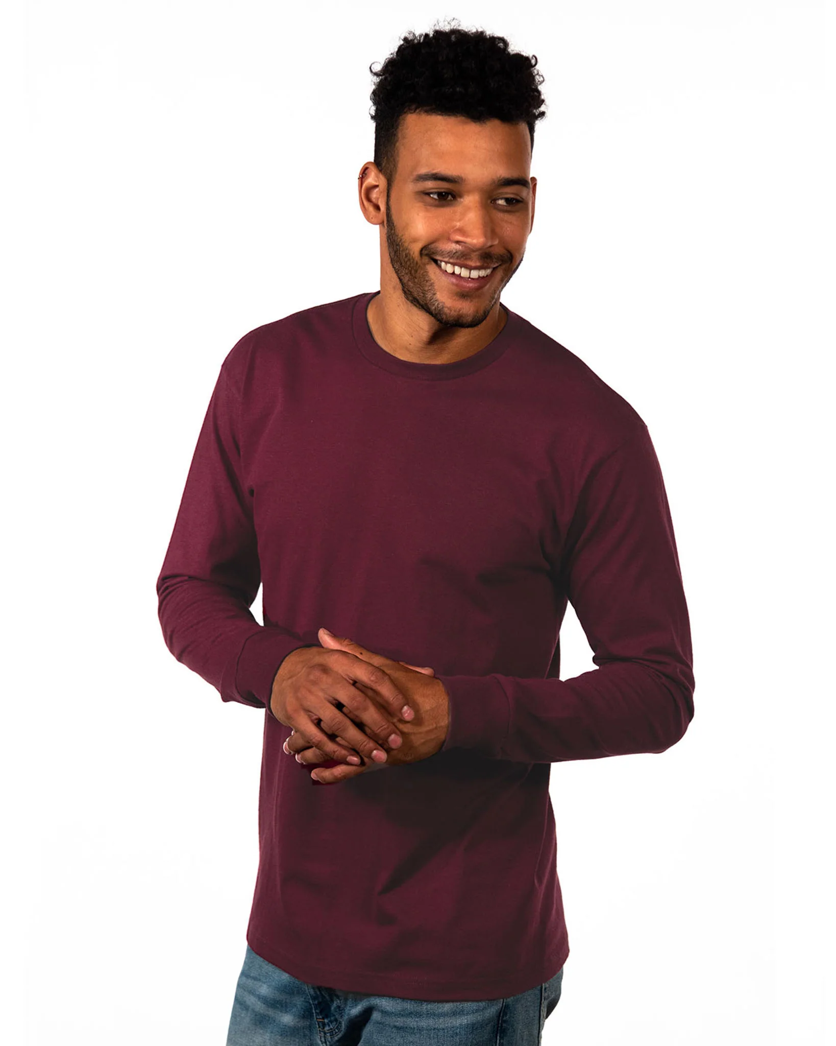 Heavyweight Cotton Long Sleeve T-Shirt - Image 2