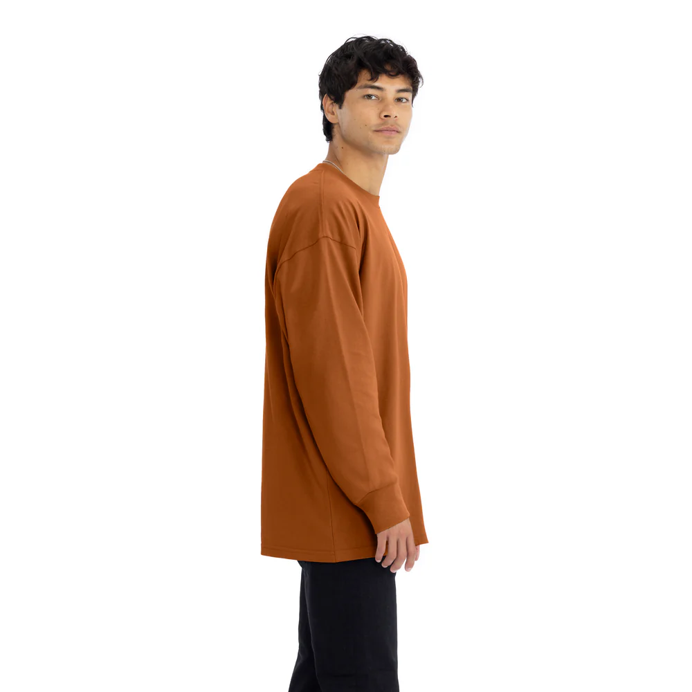 Heavyweight Cotton Long Sleeve T-Shirt - Image 3