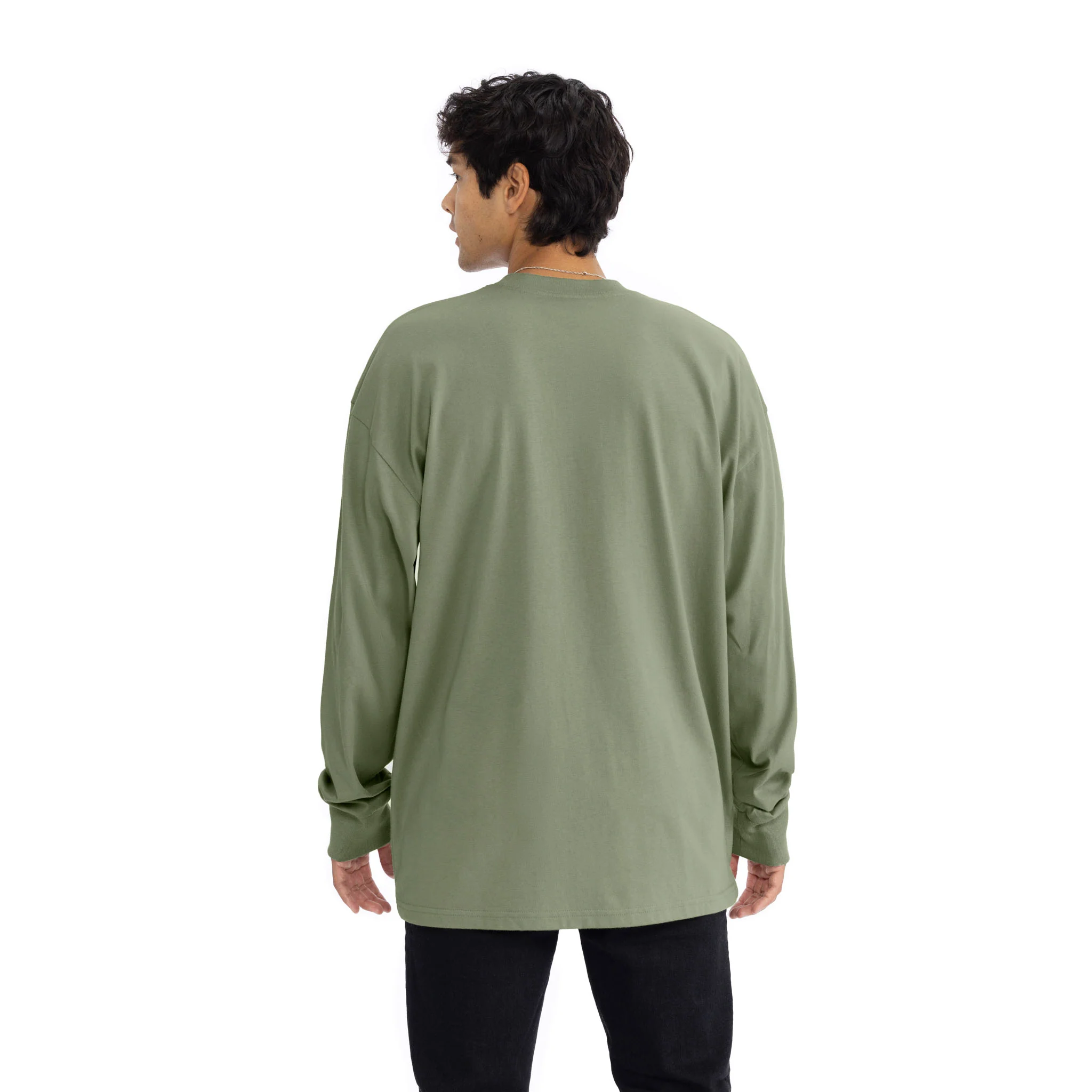 Heavyweight Cotton Long Sleeve T-Shirt - Image 2