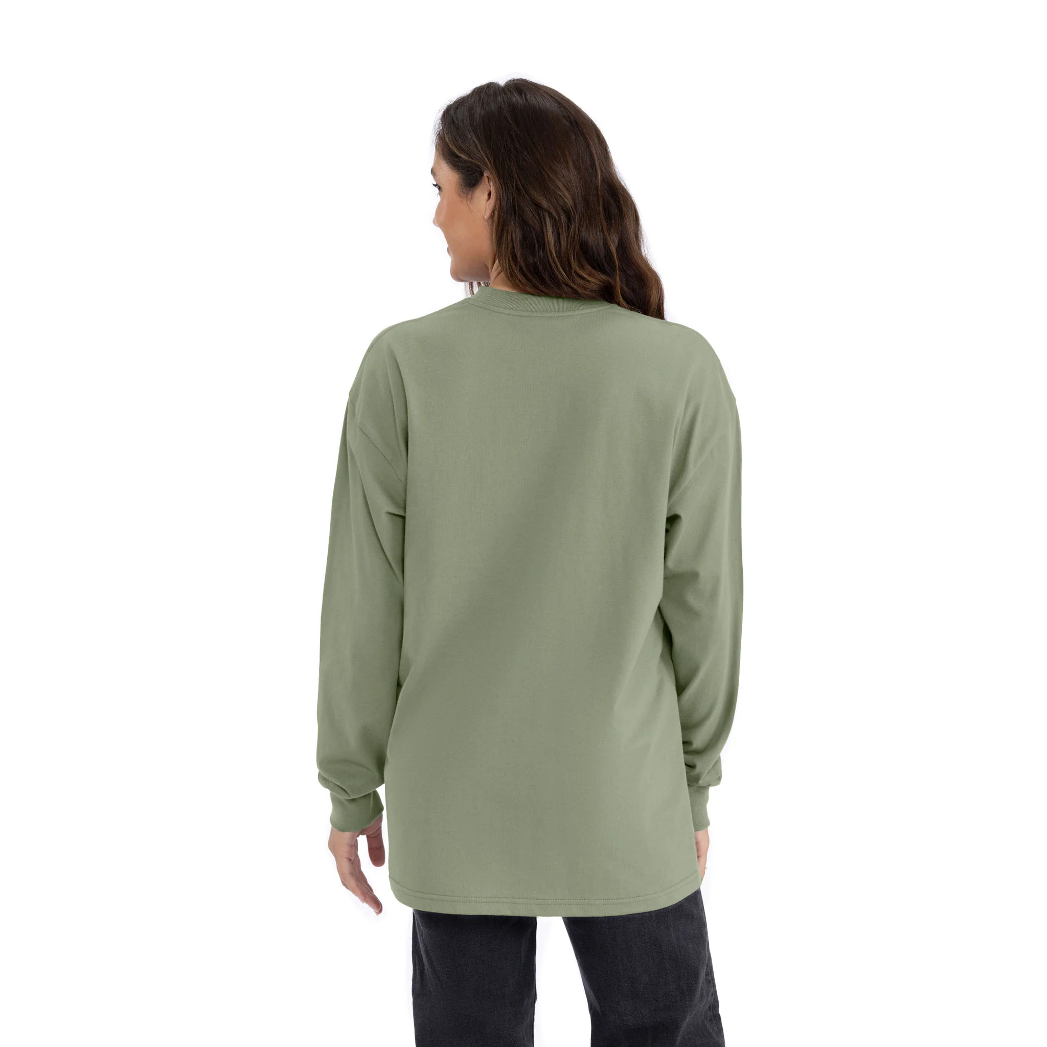 Heavyweight Cotton Long Sleeve T-Shirt - Image 5