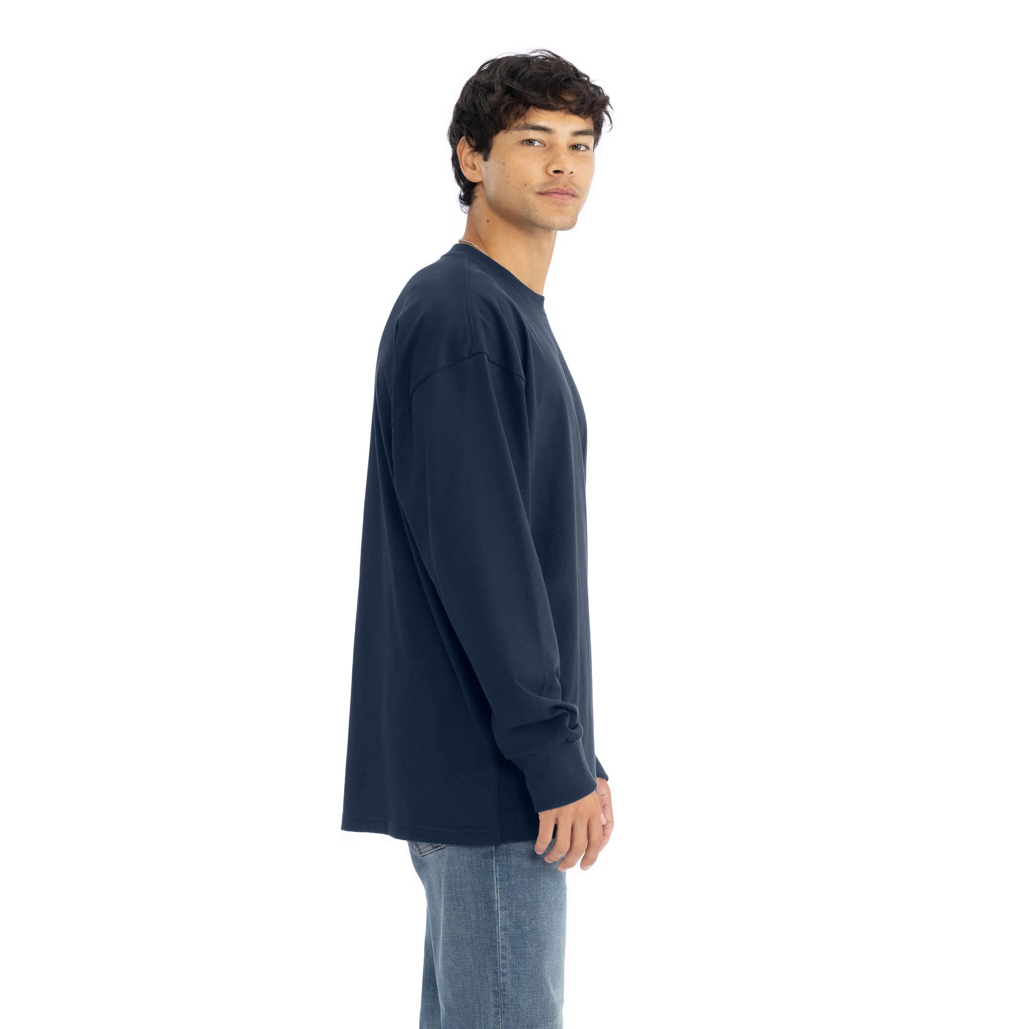 Heavyweight Cotton Long Sleeve T-Shirt - Image 3