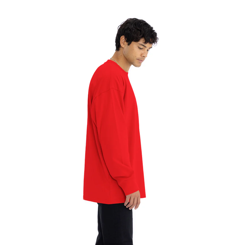 Heavyweight Cotton Long Sleeve T-Shirt - Image 3