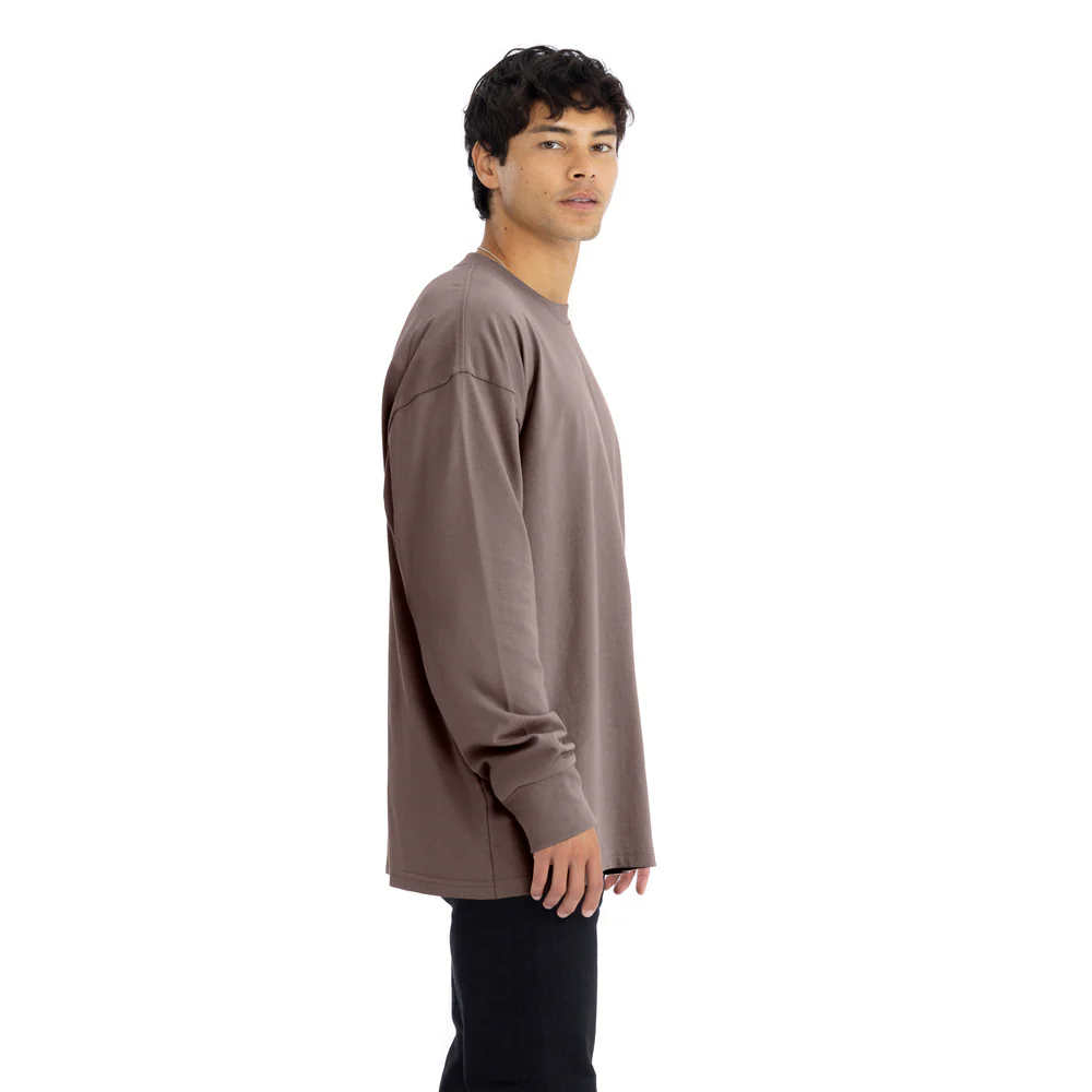 Heavyweight Cotton Long Sleeve T-Shirt - Image 3