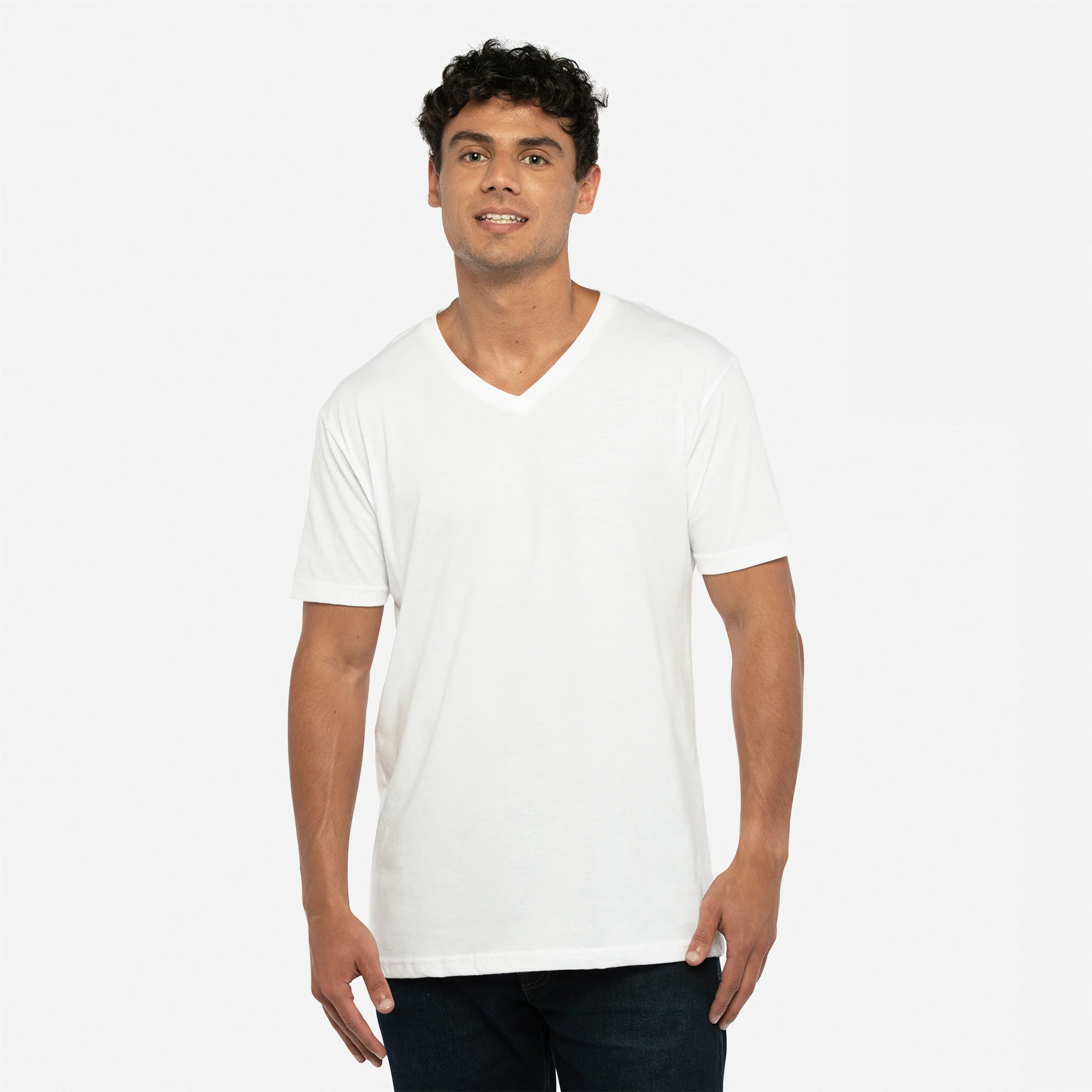 Sueded V-Neck T-Shirt