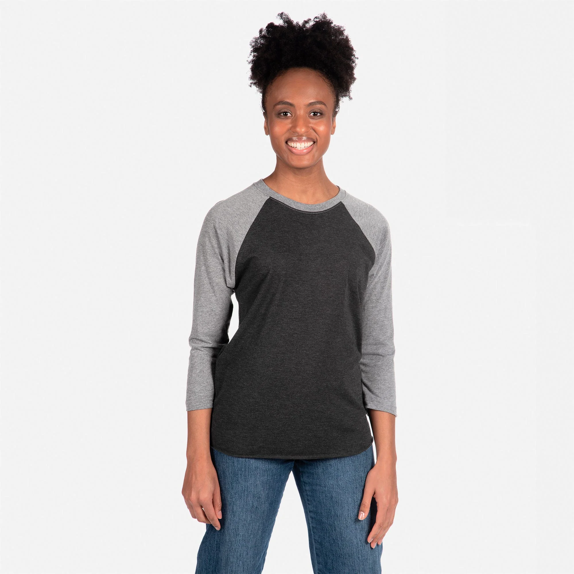 Tri-Blend 3/4 Raglan T-Shirt - Image 3