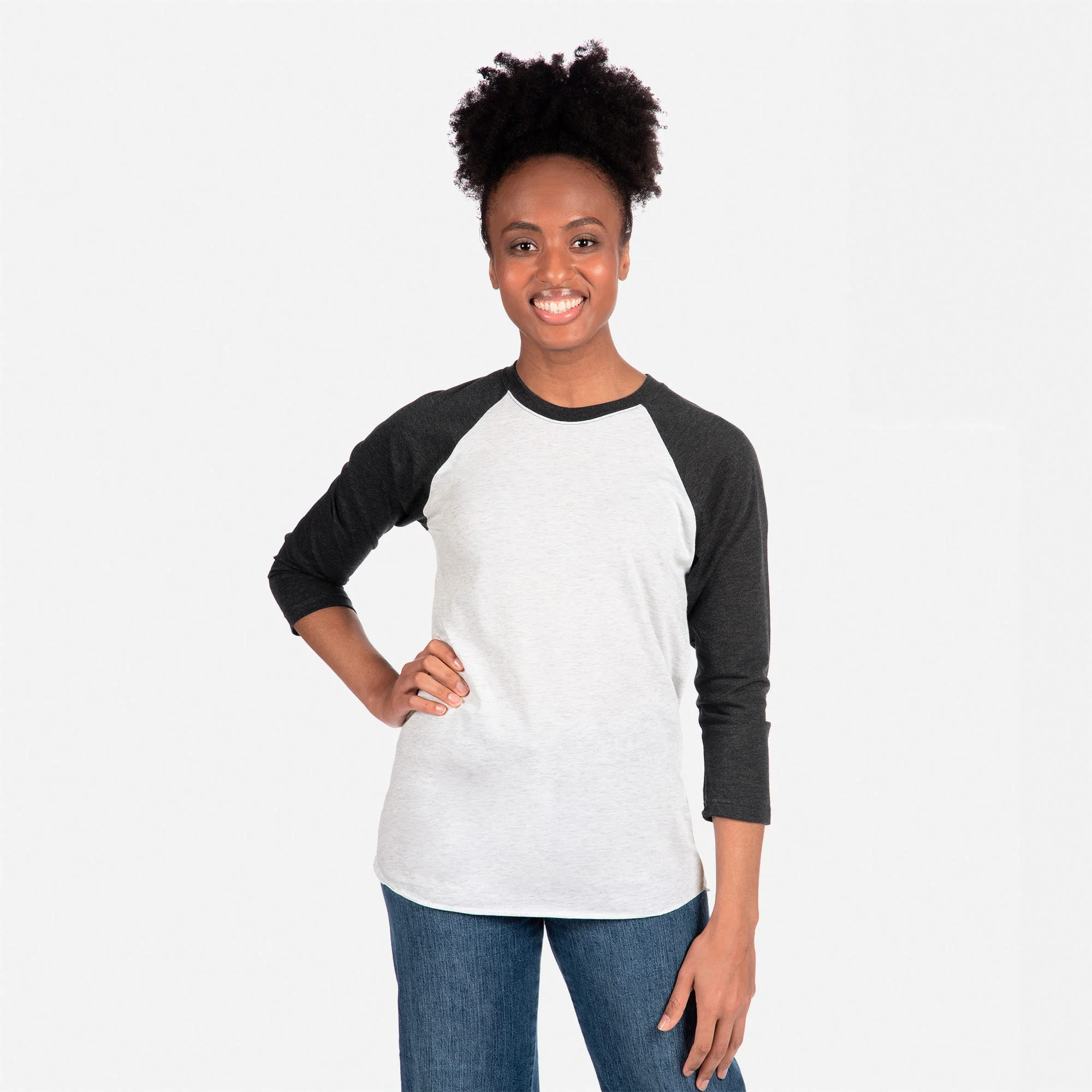 Tri-Blend 3/4 Raglan T-Shirt - Image 3