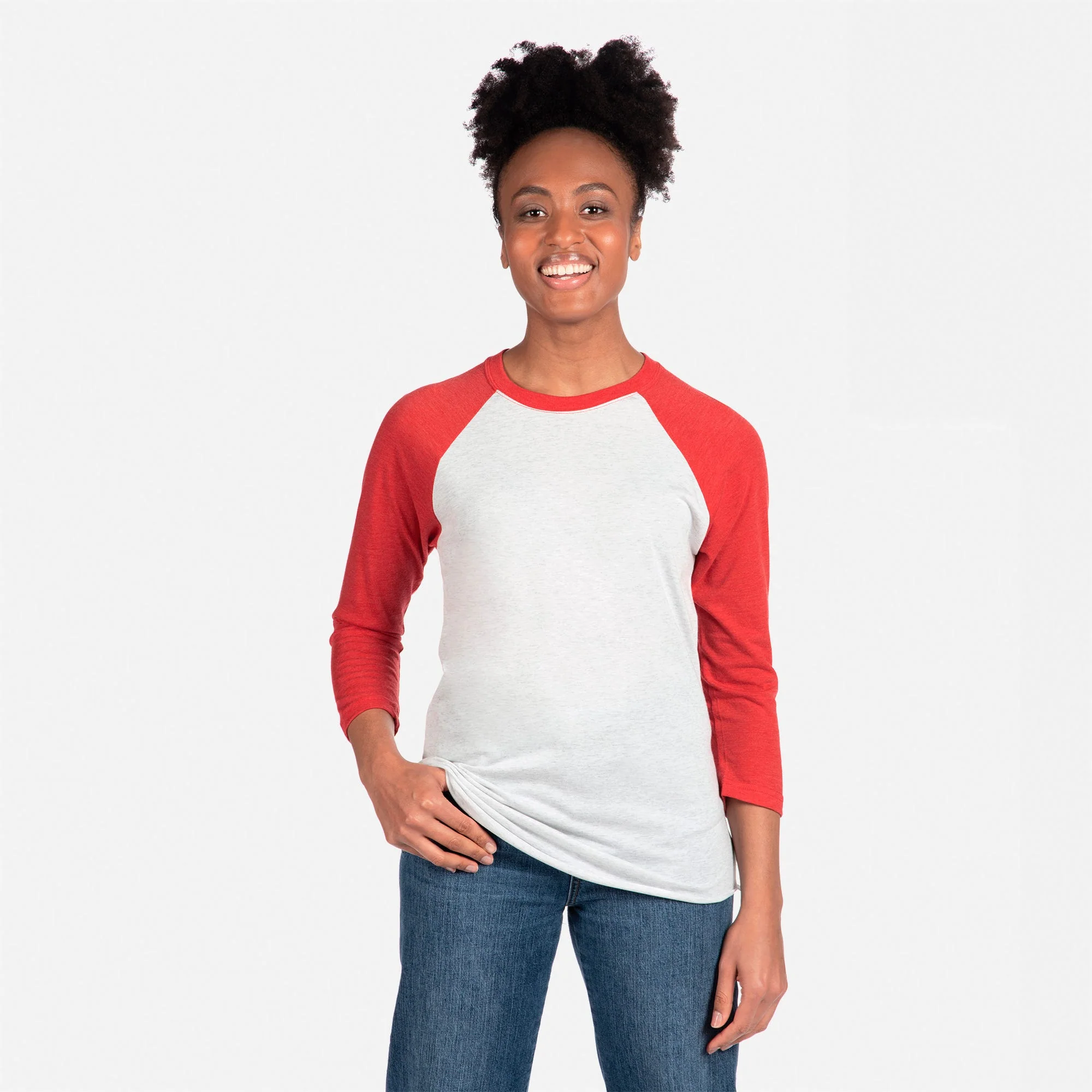 Tri-Blend 3/4 Raglan T-Shirt - Image 3