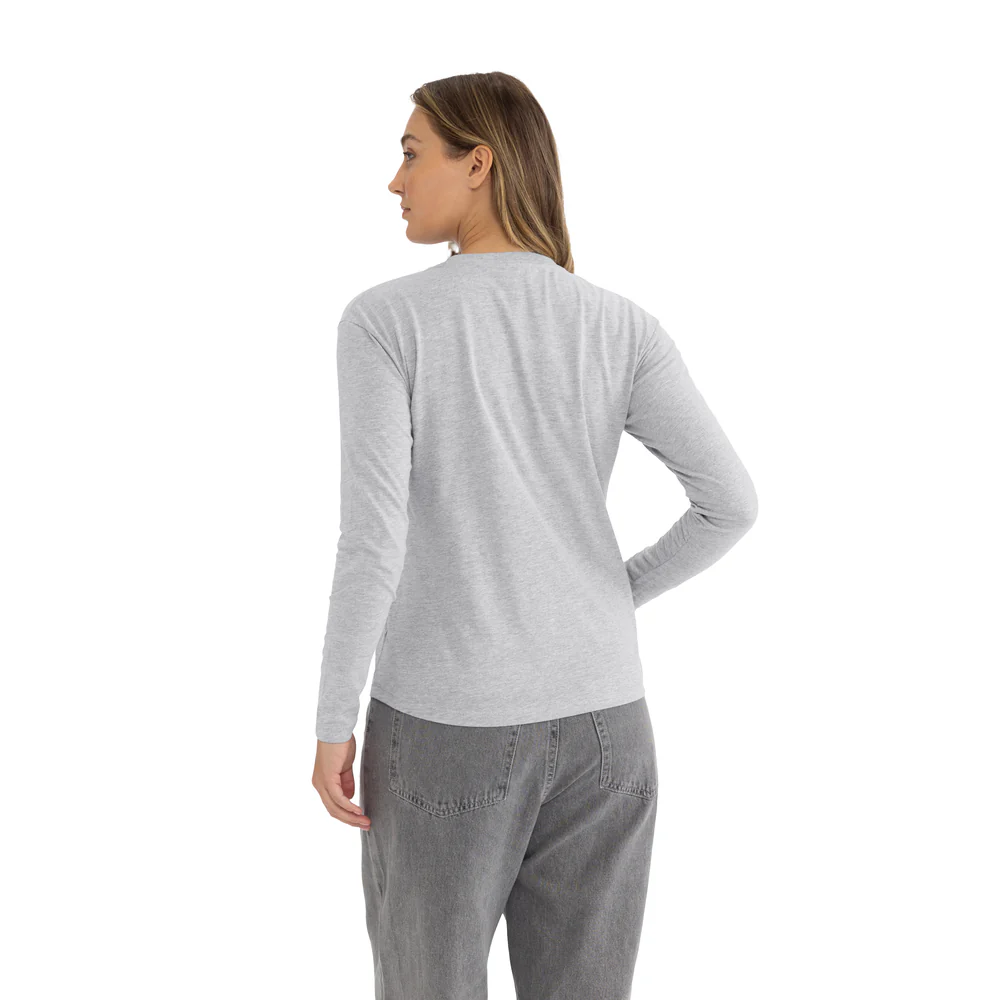 Women's Cotton Relaxed Long Sleeve T-shirt - Image 2