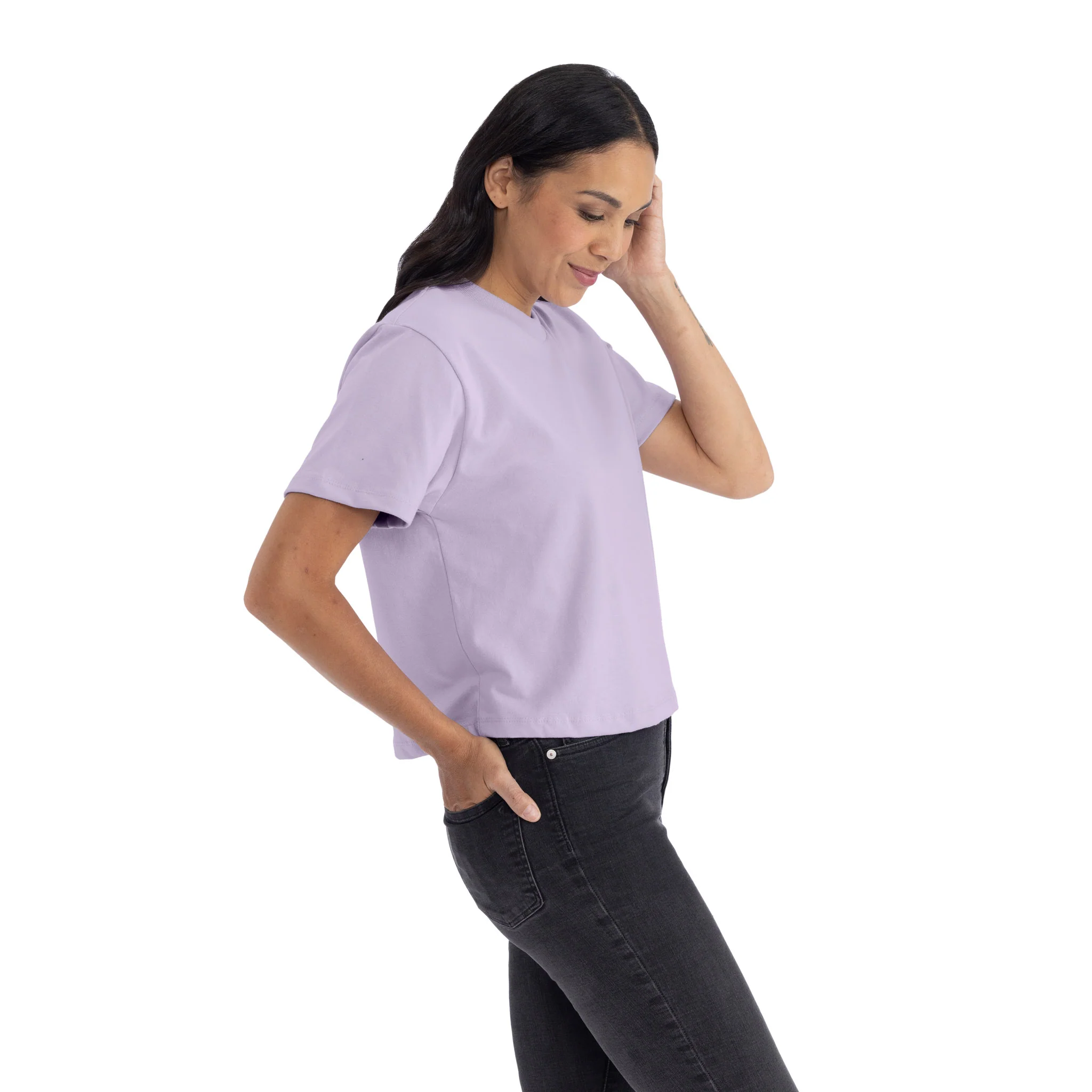 Women's Heavyweight High Waist Boxy T-Shirt - Image 3