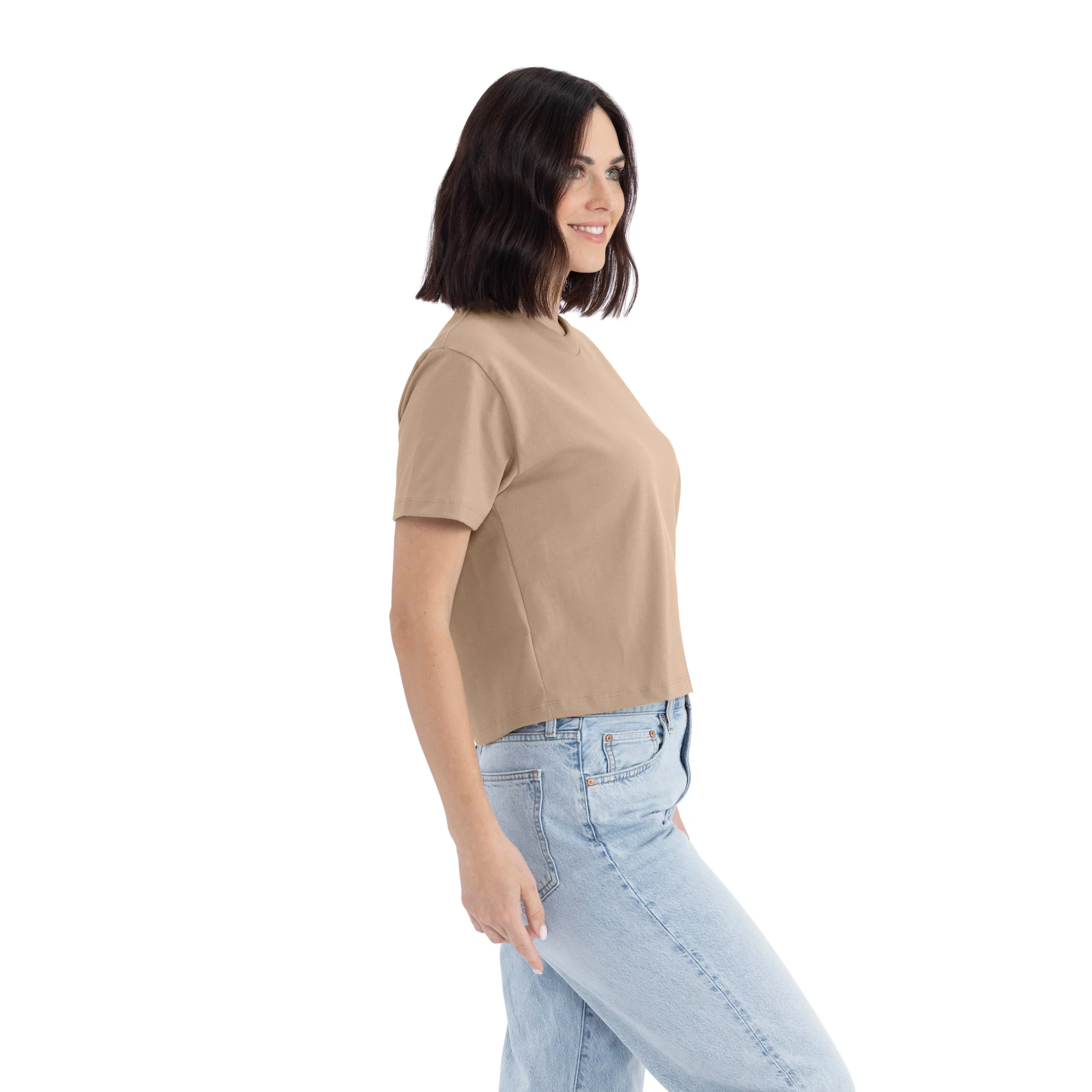 Women's Heavyweight High Waist Boxy T-Shirt - Image 3