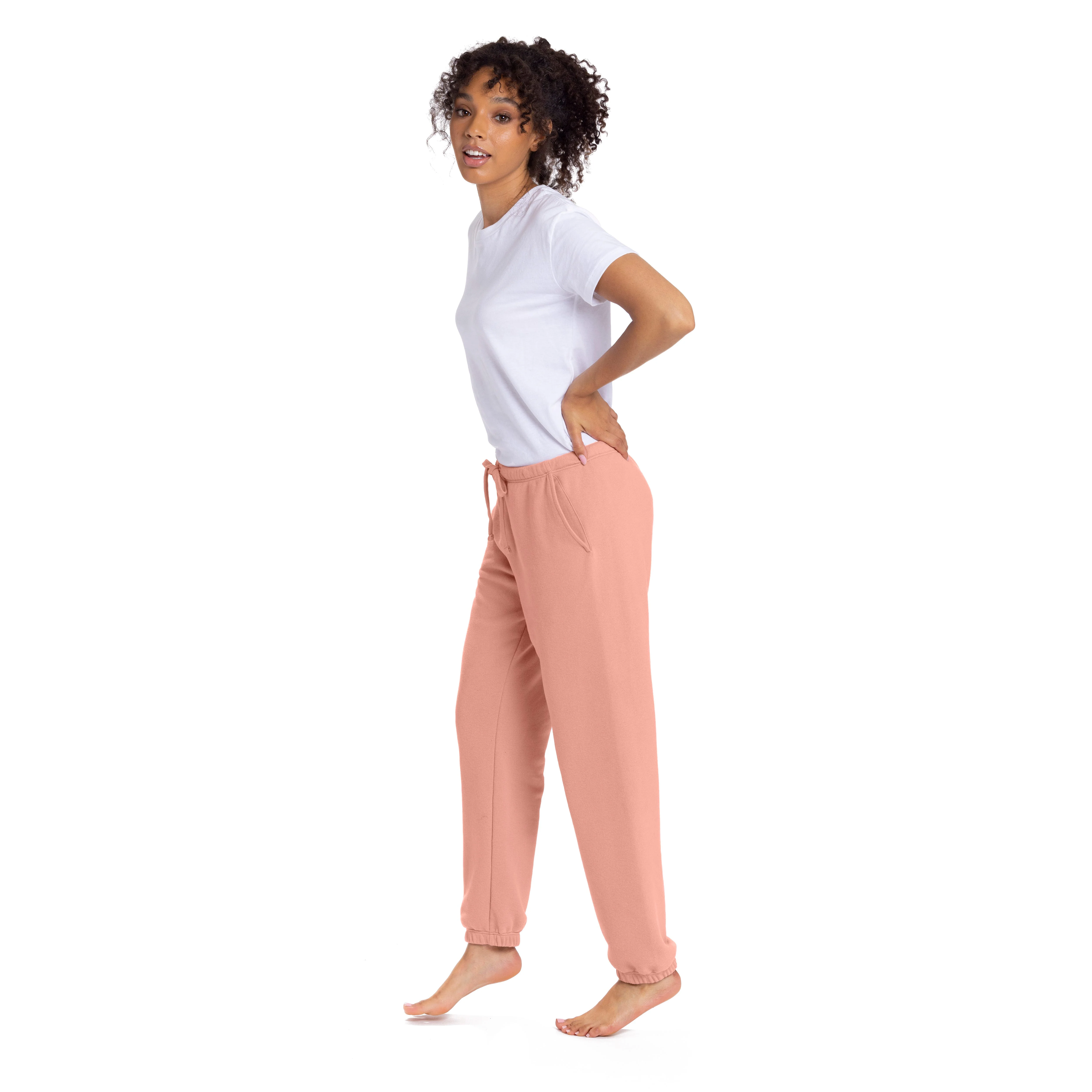 Women's Sueded French Terry Sweatpants - Image 3
